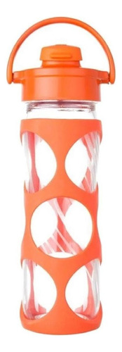 Termos De Vidrio Lifefactory 16oz Color Naranja