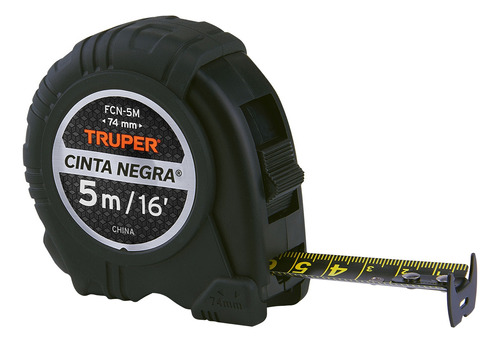 Wincha Cinta Negra 5 M Cinta 19 Mm Truper 102598