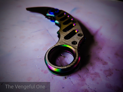 Cuchillo Karambit ,garra De Oso Plegable 