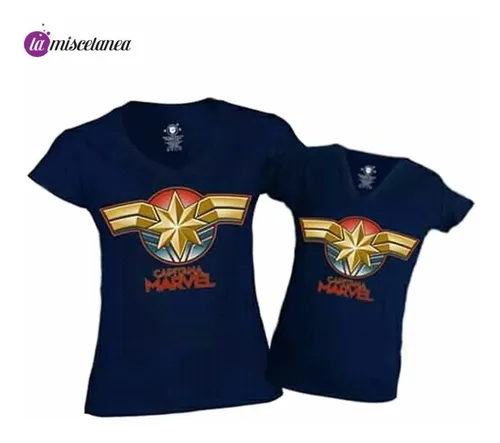 cerca esconder Arábica Camiseta Capitana Marvel | MercadoLibre 📦