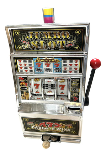 777 Jumbo Slot Machine Casino Toy Piggy Bank Réplica Con Luc