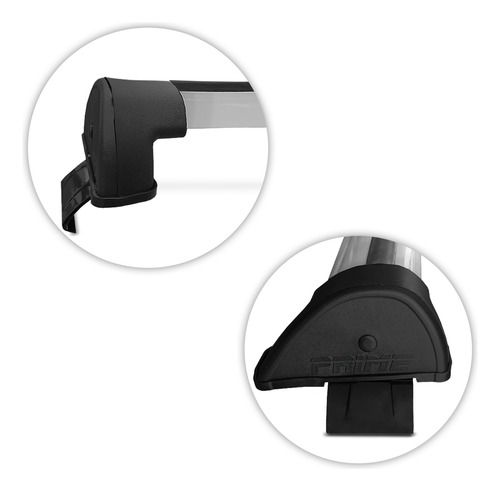 Rack De Teto Travessa Kwid 2024 2025 2026 Alumínio Prata