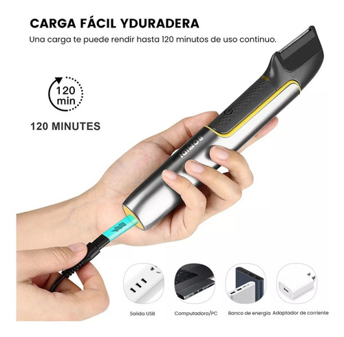 Bomidi Afeitadora Eléctrica Inalámbrica Usb Modelo Ht1