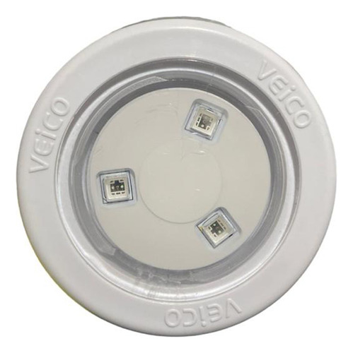 Lampara Mini Led Blanca 4,5 W  Veico Para Piscina De Fibra