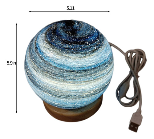 Bola De Cristal De Planetas Regulables Tridimensionales Con