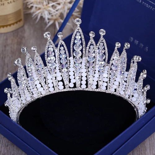 Babeyond Vintage Crystal Queen Crown Prom Pageant Quinceaner