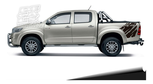 Calco Toyota Hilux 2005 - 2015  Zebring 4x4 Juego Laterales