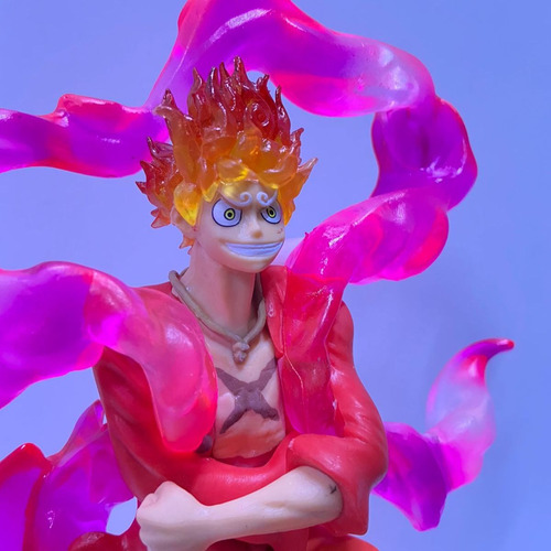 Figura Monkey D. Luffy Gear 5 Color Rojo Grande One Piece