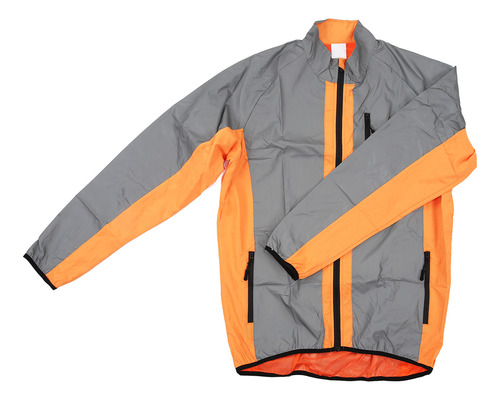 Chaqueta De Ciclismo Rompevientos Para Hombre, Reflectante Y