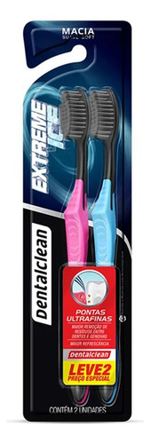 Dentalclean Kit Escovas Dentais Dual Extreme Ice