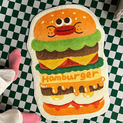 Bonito Tapete Absorvente Com Padrão De Desenho Animado, Anti