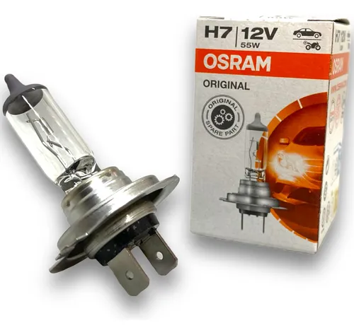Pack X 10 Lamparas H7 Osram 12v 55w Halogenas Original Alema
