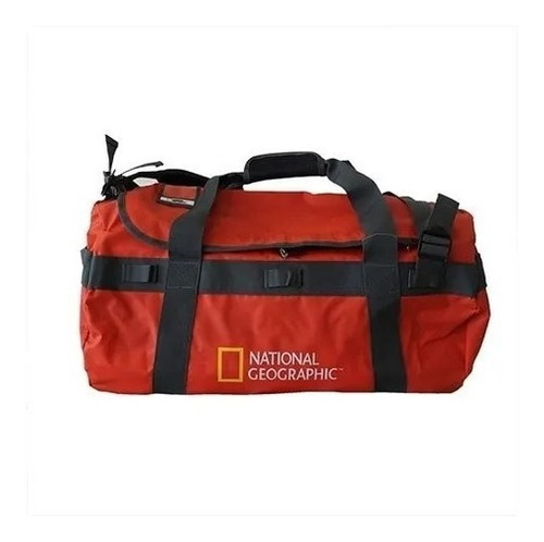 Bolso Natgeo Mochila Viaje Duffle 50 Litros Contra Agua Roja