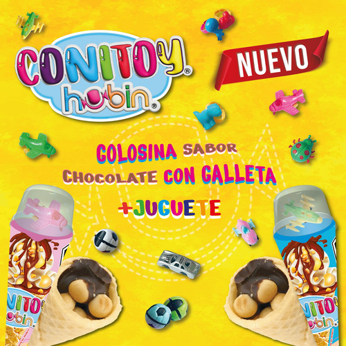 Hubin Conitoy Chocolate Barquillo De Galleta 20 Pzas