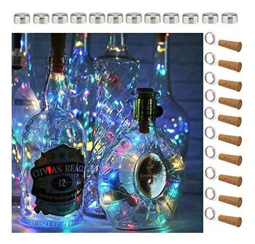 Sfun Luces De Botella De Vino Con Cork- 5 Modos Qqxqh