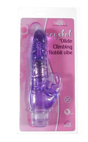 Vibrador Consolador Conejito Aphrodisia Crystal Dildo