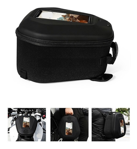 Imagen 3 de 10 de Bolsa Tanque Moto Tank Bag Mochila Maleta Tanque 13lt