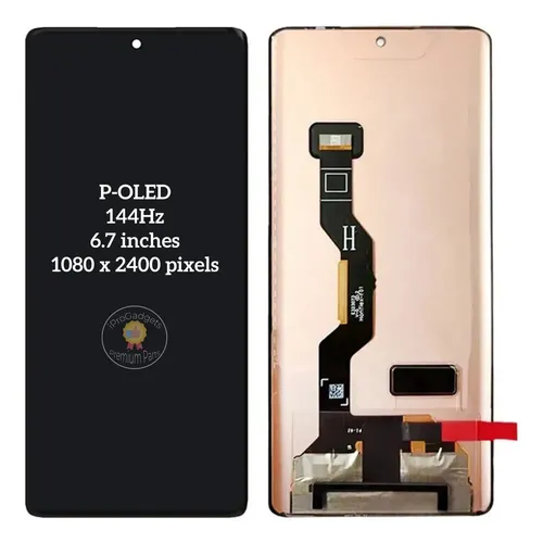 Zx Tela De Toque Lcd Oled Para Motorola Edge 50 Fusion