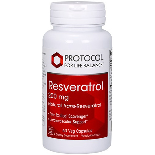 Protocol | Resveratrol | 200mg | 60 Veg Capsules