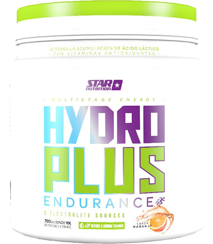 Hydro Plus Endurance X700 Gr Star Nutrition Sabor Naranja