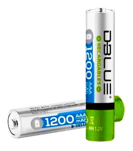 Pack 5 Pilas Recargable Dblue Aaa 1200 Mah Dbpr1200t
