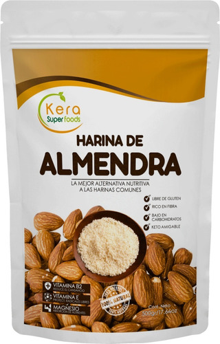 Harina De Almendra Sin Piel / Keto - Kera 500gr