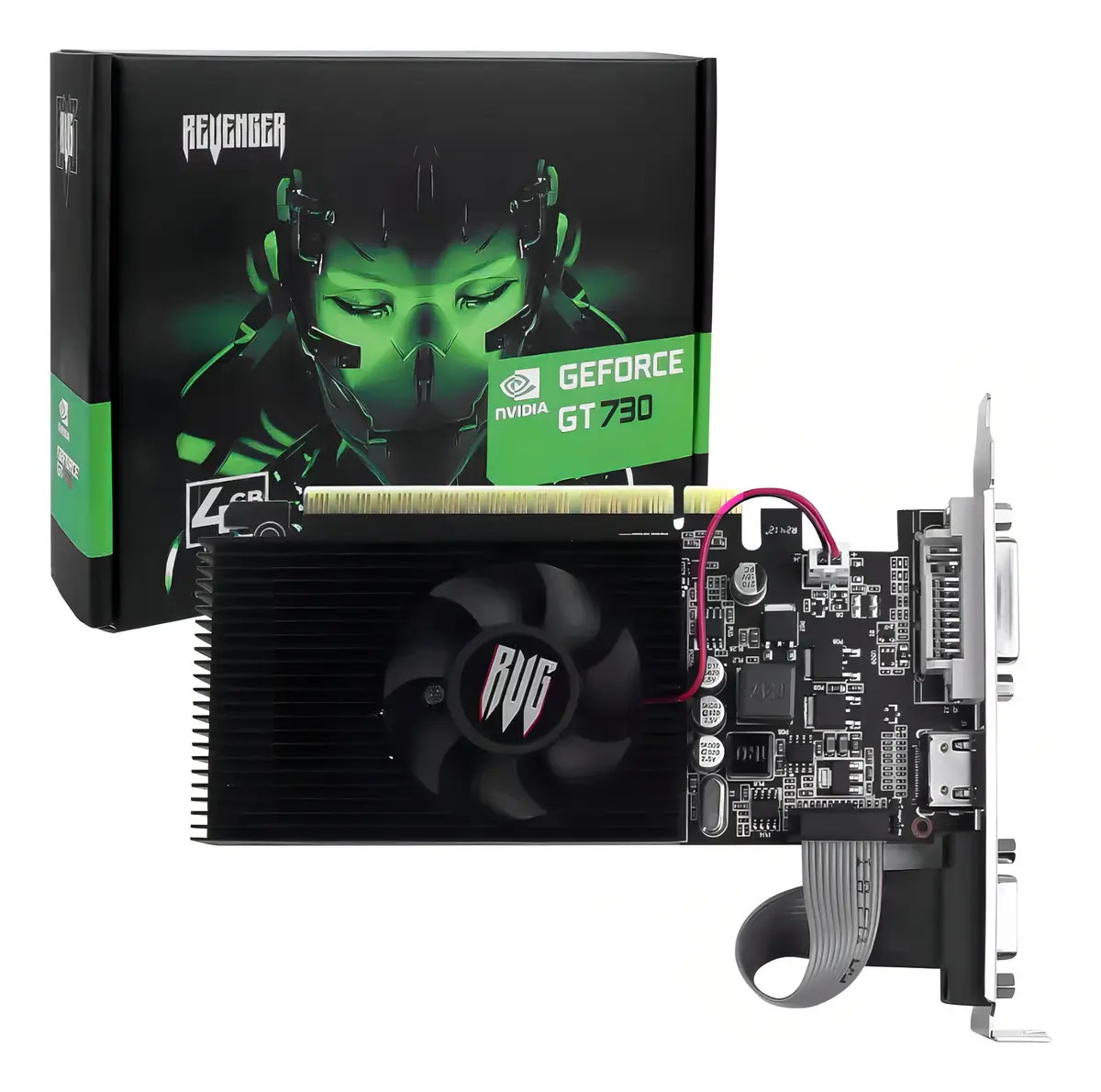 Placa de Vídeo Nvidia GeForce GT 730 4GB DDR3 HDMI VGA PCI-E 2.0