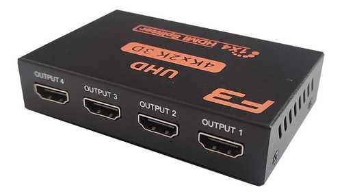 Splitter Distribuidor Hdmi 1x4 4k Uhd Full Hd 1.4 3d 1080p