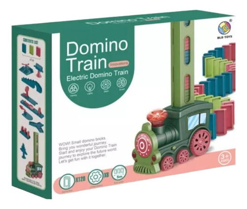 Tren Domino Apilable Con Luz Y Sonido