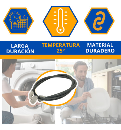 Manguera Carga Lavarropas 1.5 Mts Drean Whirlpool Aurora