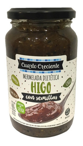 Imagen 1 de 6 de Mermelada Higo Con Stevia Y Semillas 3un X400g