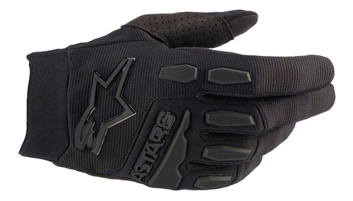 Luva Alpinestars Full Bore Preto Cross Motocross Trilha