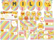 Comprar Kit Imprimible Emojis Emoticones Solo Textos Editables