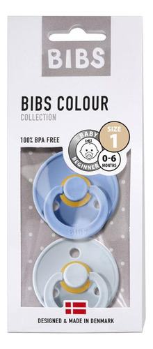 Chupete Bibs Talla 1 Blue - Baby Blue