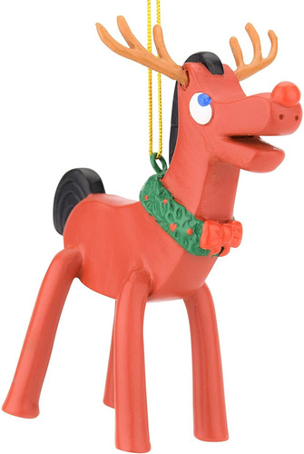 Rudolph Pokey De Vacaciones De Navidad Ornamento Figura...