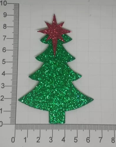 Enfeite Caveirinhas de Glitter para Árvore de Natal