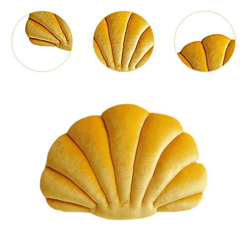 Cojín De Felpa Con Forma De Concha Marina, Cojín Multiusos