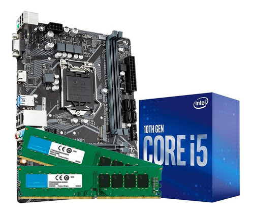 Imagen 1 de 7 de Combo De Actualizacion Intel I5 10400 + Mother H410m + 16gb