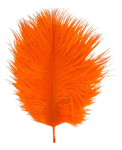 Plumas e Penas Plumas Confete de avestruz confete 5 a 12 cm carnaval artesanato cor Laranja