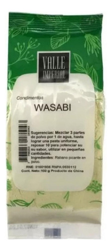 Wasabi En Polvo 100 Gr - Valle Imperial 