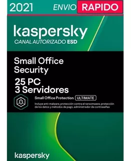 Kaspersky Small Office Security 25 Pc 3 Server 2 Años K