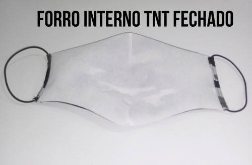 Máscara Lavável Camuflada Com Forro De Tnt Fechado