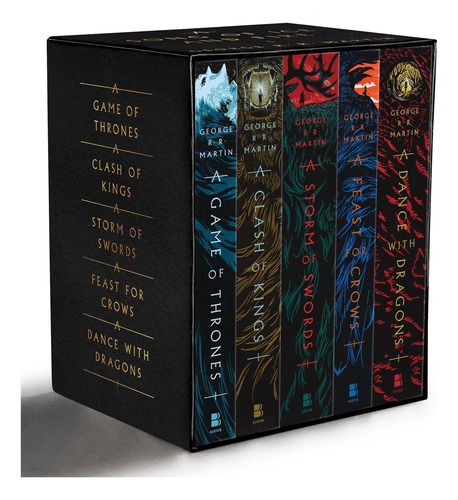 Libro: Juego De Tronos, De George R R Martin, En Caja De 5 L