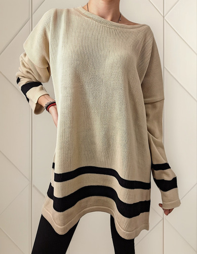 Maxi Sweater Oversize Mujer Tendencia Moda