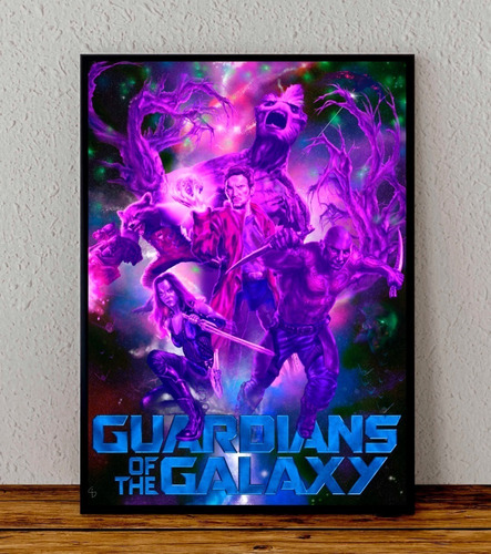 Cuadro 33x48 Poster Enmarcado Guardianes De La Galaxia Serie