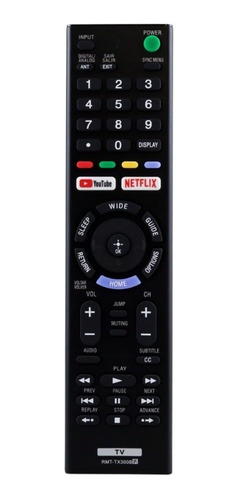 Control Remoto Sony Rmt-tx300b Smart Tv Youtube Netflix