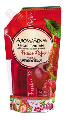 Jabon Liquido Aromasense Frutos Rojos X 400ml