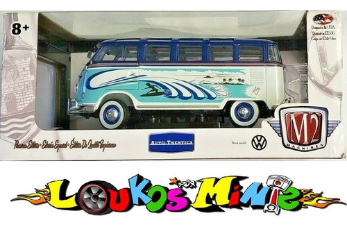 M2 Machines 1960 Vw Microbus Deluxe U.s.a. Model Kombi 1:24