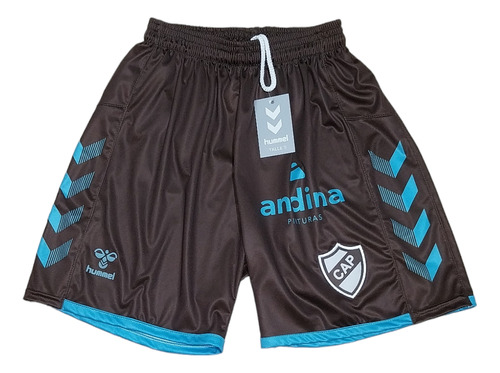 Short Platense De Juego Marron Y Celeste Hummel Oficial