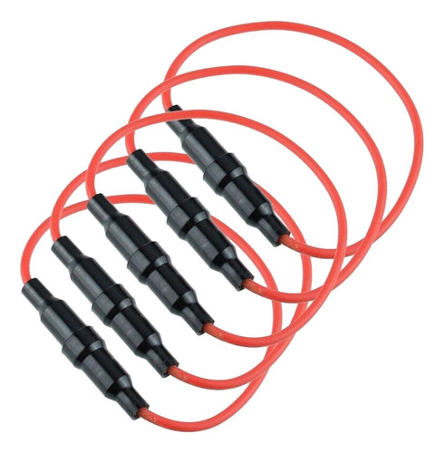 5pcs Inline Fuse Holder High Temperature Resistant 250v 18